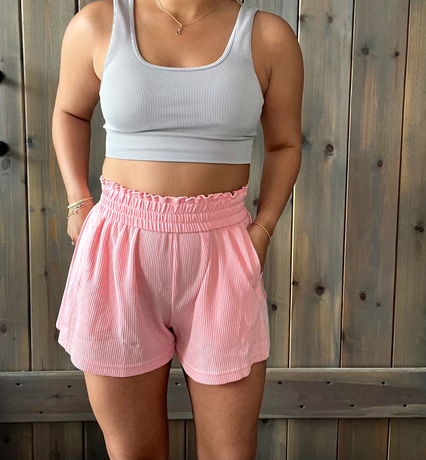 Bubblegum Waffle Shorts