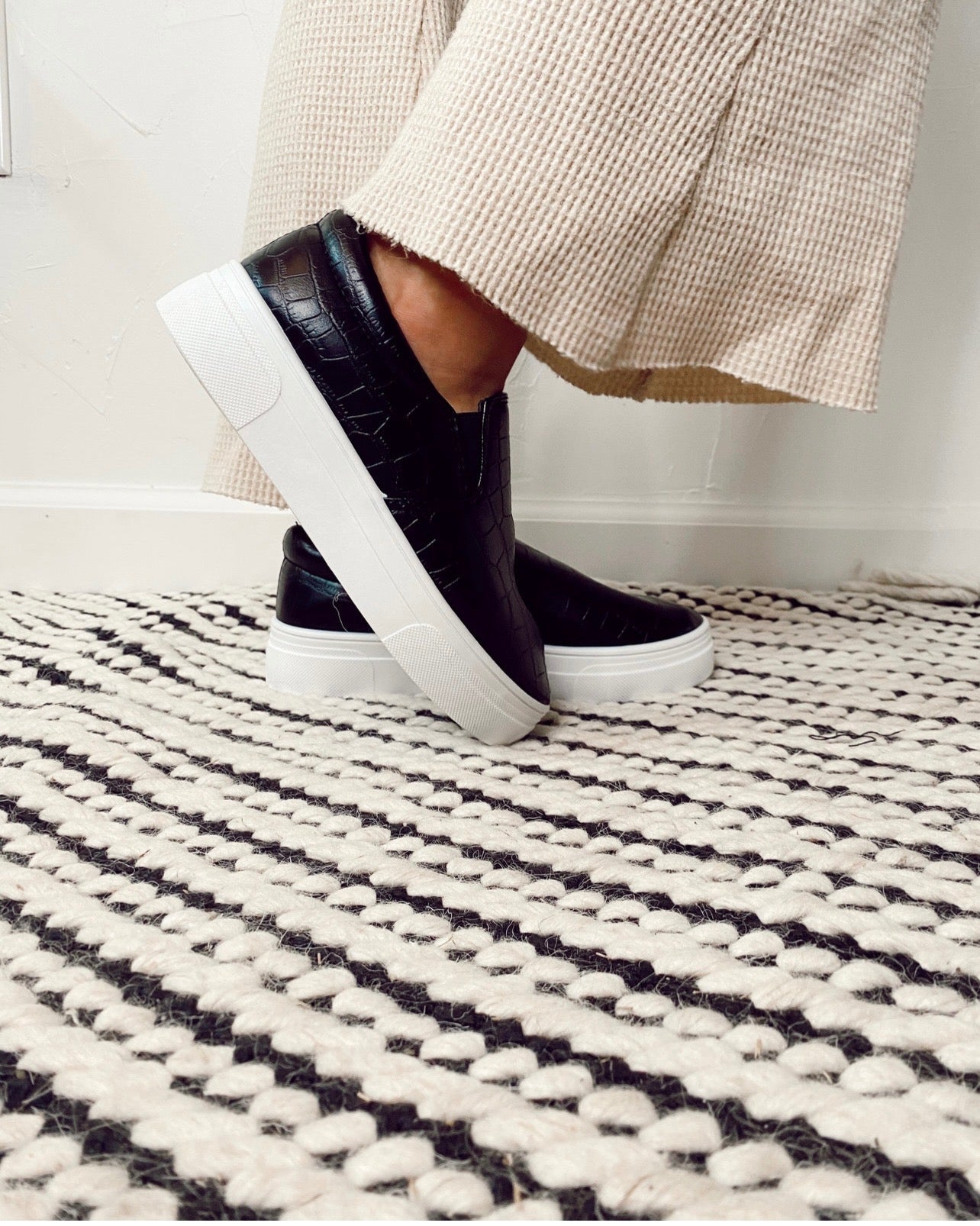 Textured Slip Ons