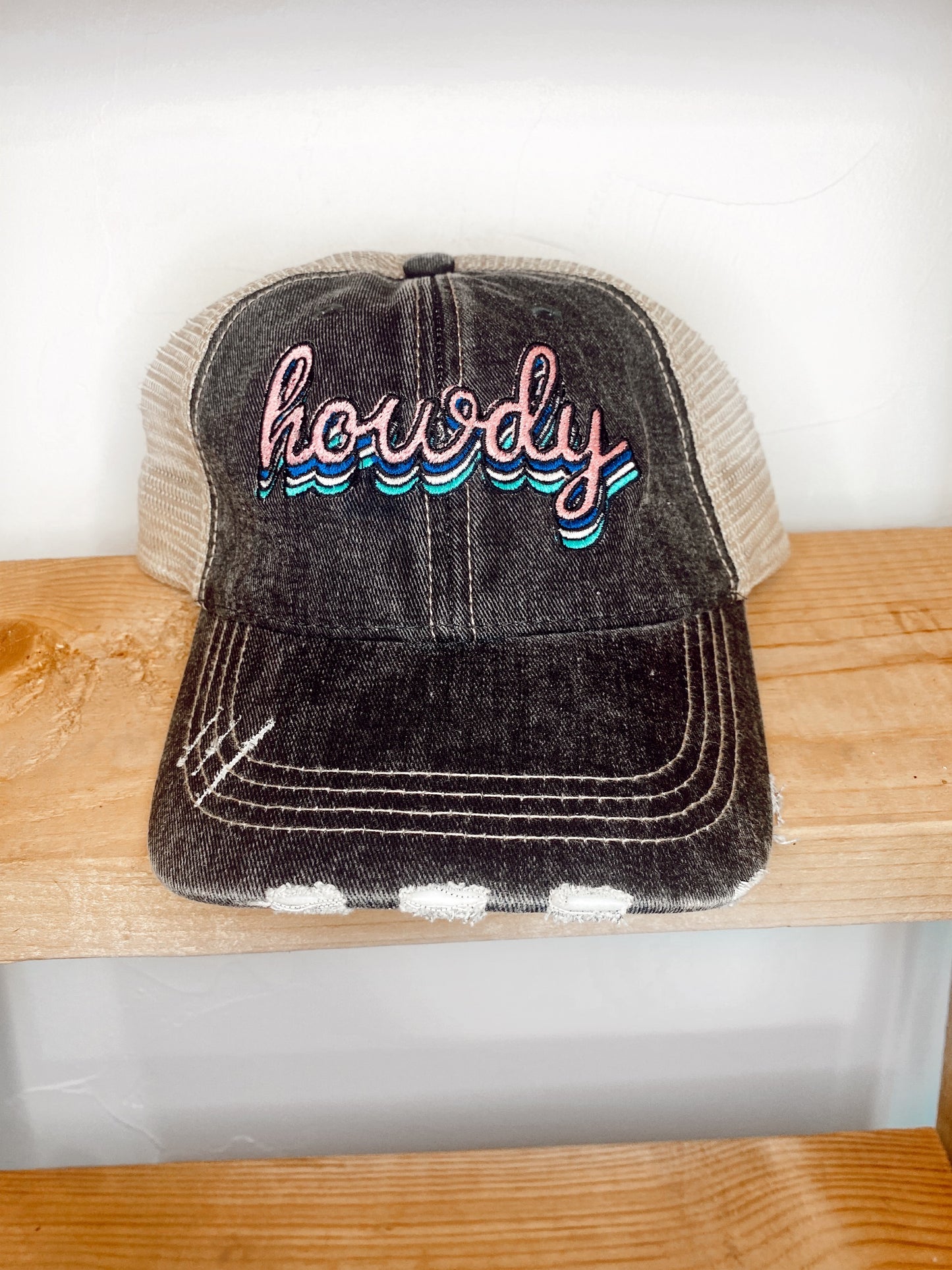 Howdy Distressed Hat