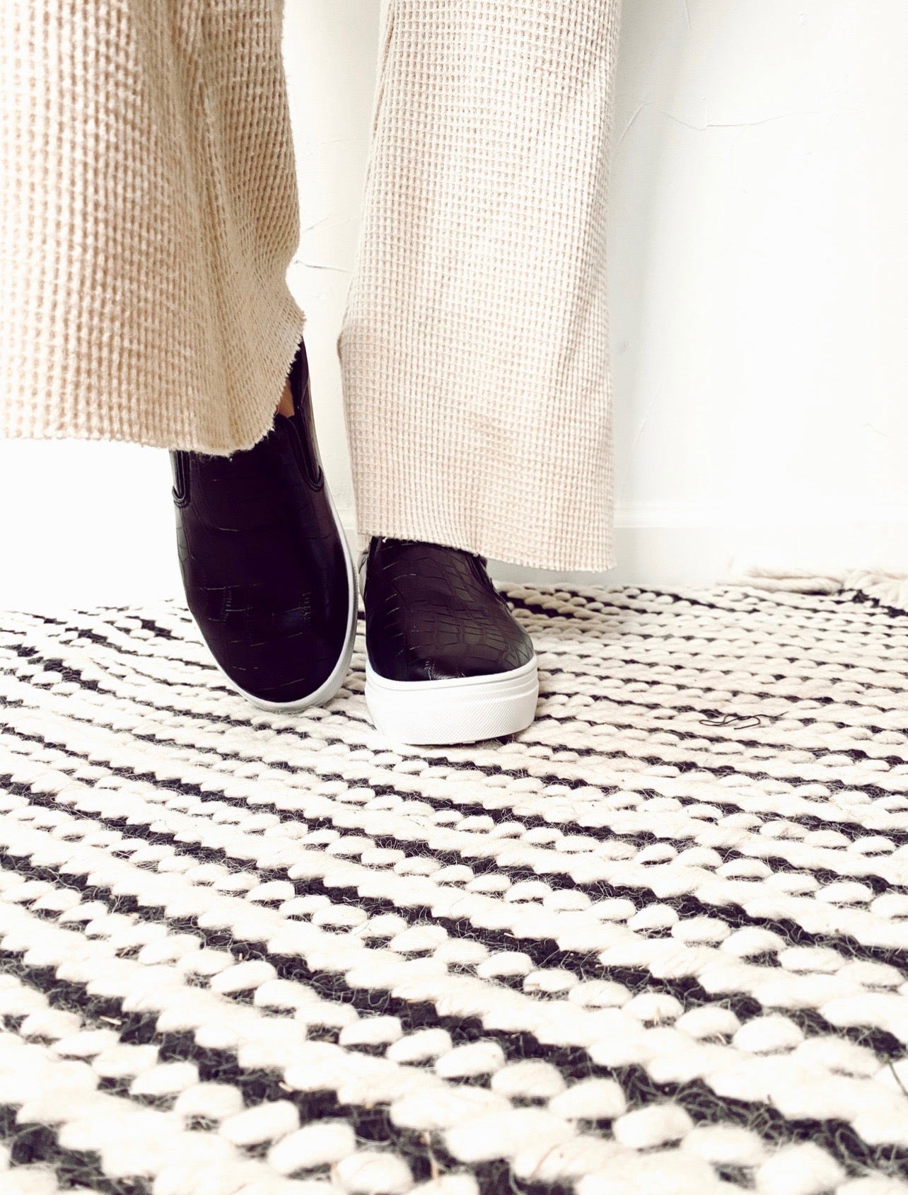 Textured Slip Ons