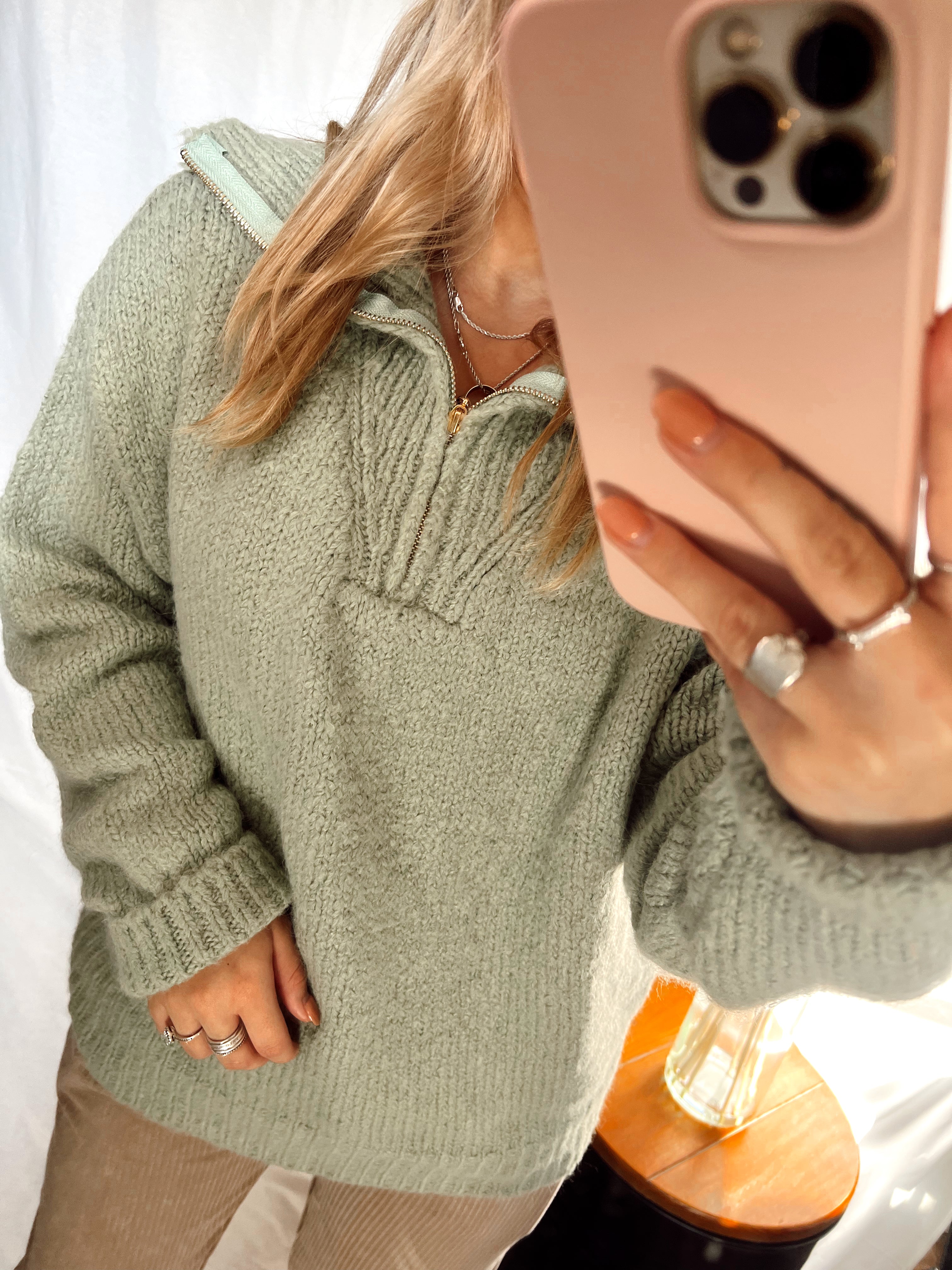 Fold Over Knit Sweater – 865 Threads Boutique