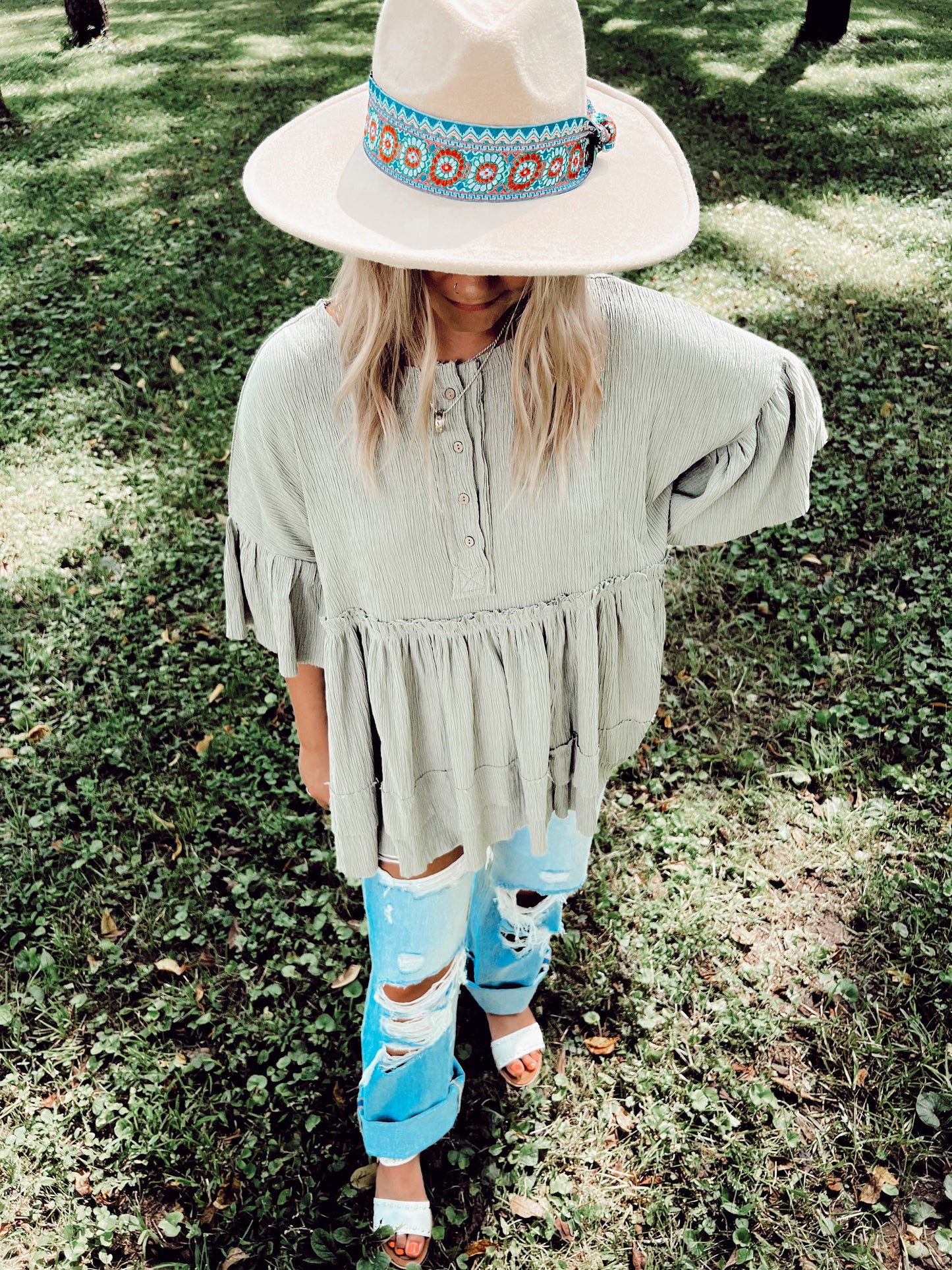 Boho Wide Brim Hat